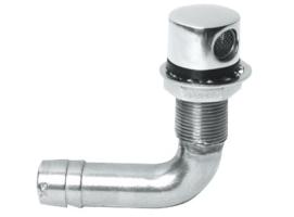 Respiradero Combustible acero inox angulo 90 grados 16 mm