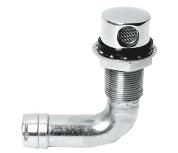 Respiradero Combustible acero inox angulo 90 grados 19 mm