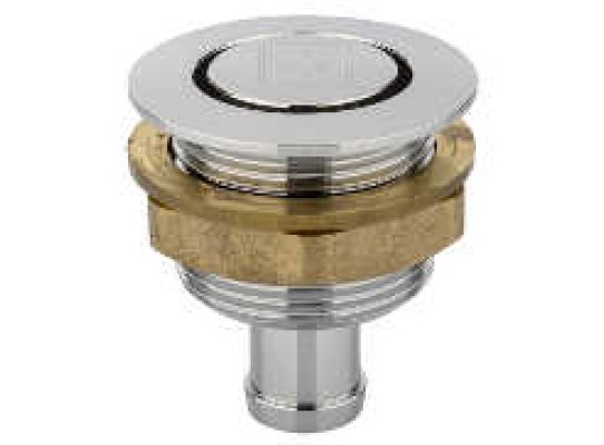 Fuel vent chromed brass straight 16 mm