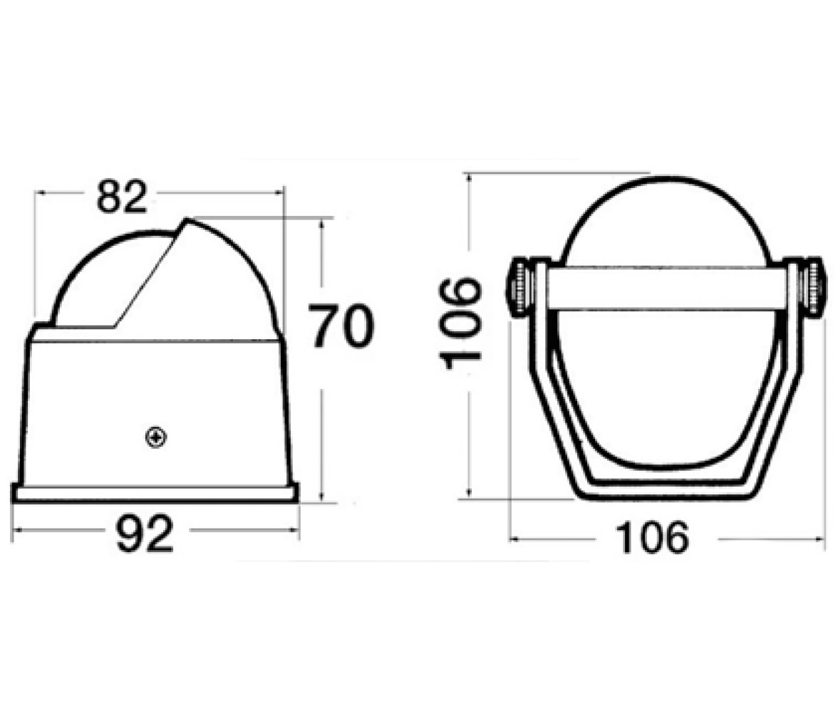 Riviera Compas Stella 2 con Soporte Blanco, Rosa Blanca
