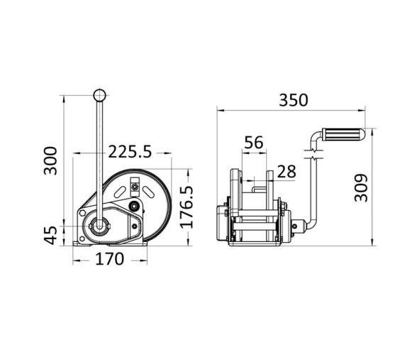 Rock Cabestrante con Autobloqueo 1135 kg