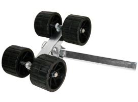 Rodillo 120 mm Oscilante remolque 4 ruedas recto