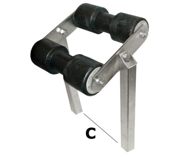Rodillo central oscilante