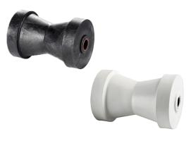 Central keel roller with plastic core