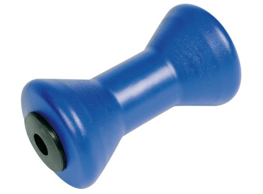 Rodillo central quilla para remolque azul 196 mm