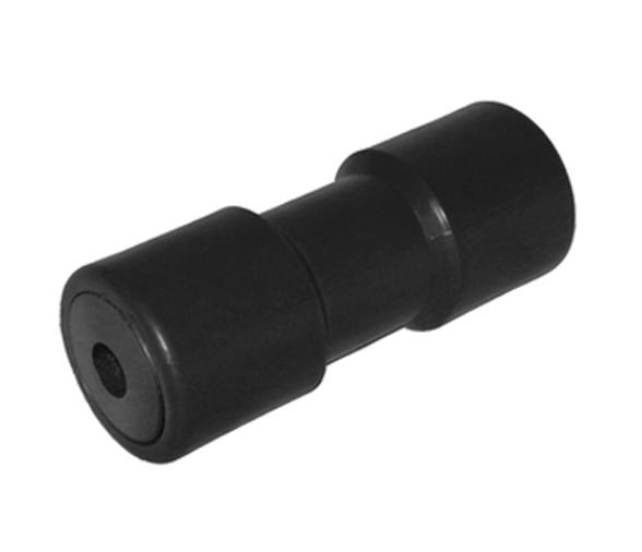 Rodillo central quilla para remolque nucleo acero negro