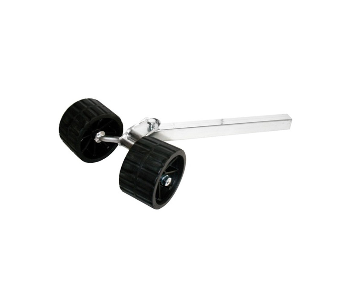 Swinging Trailer Roller 2 wheels raised