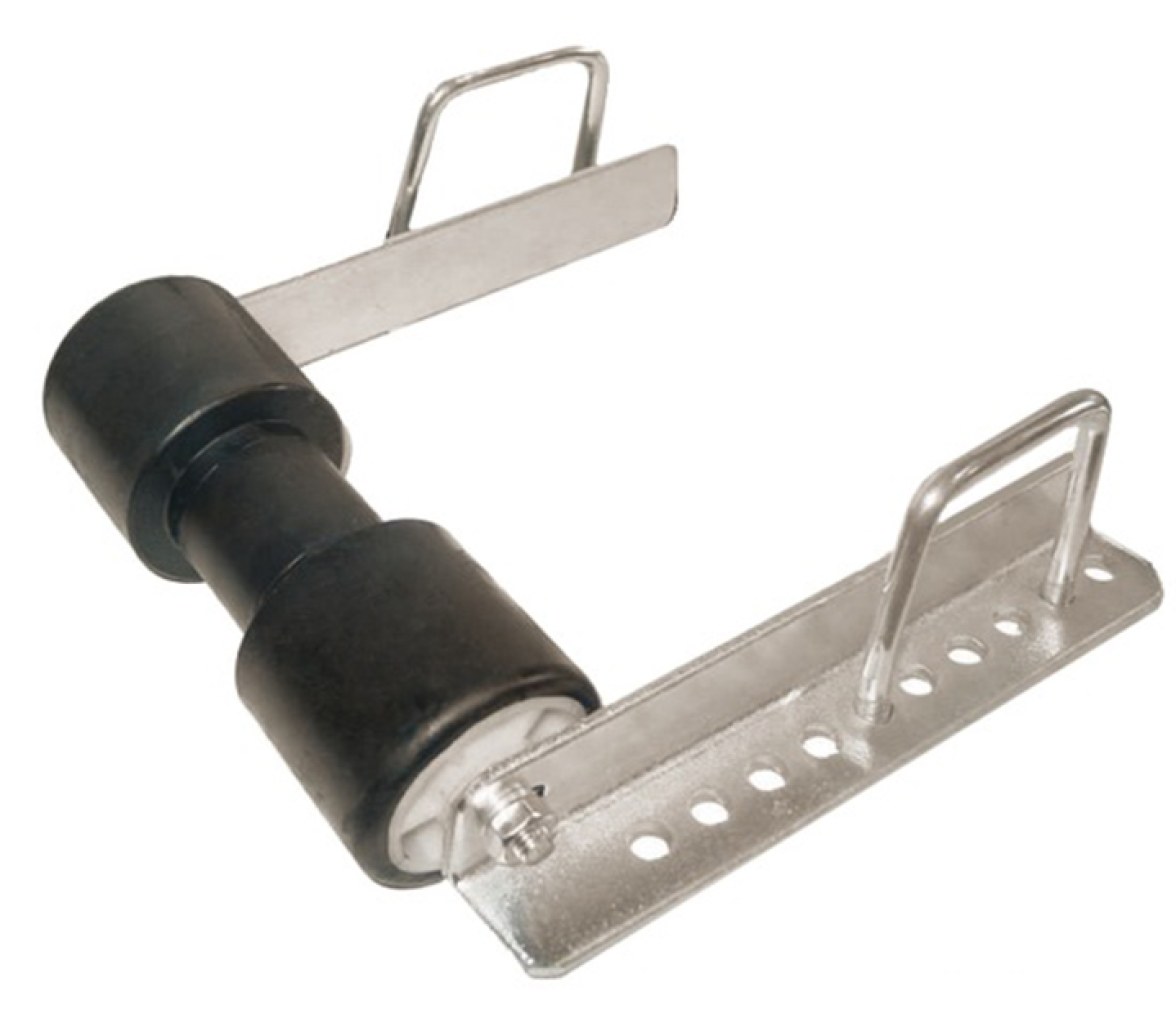 Brackets with simple rear roller for keel