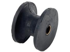 Roldana Caucho Duro Eje 12 mm