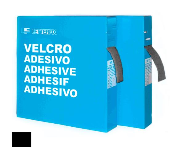 Rosh Tira de Velcro Hembra Negro