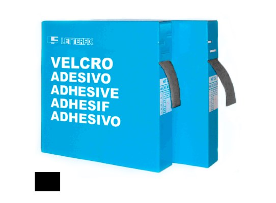 Rosh Tira de Velcro Macho Negro