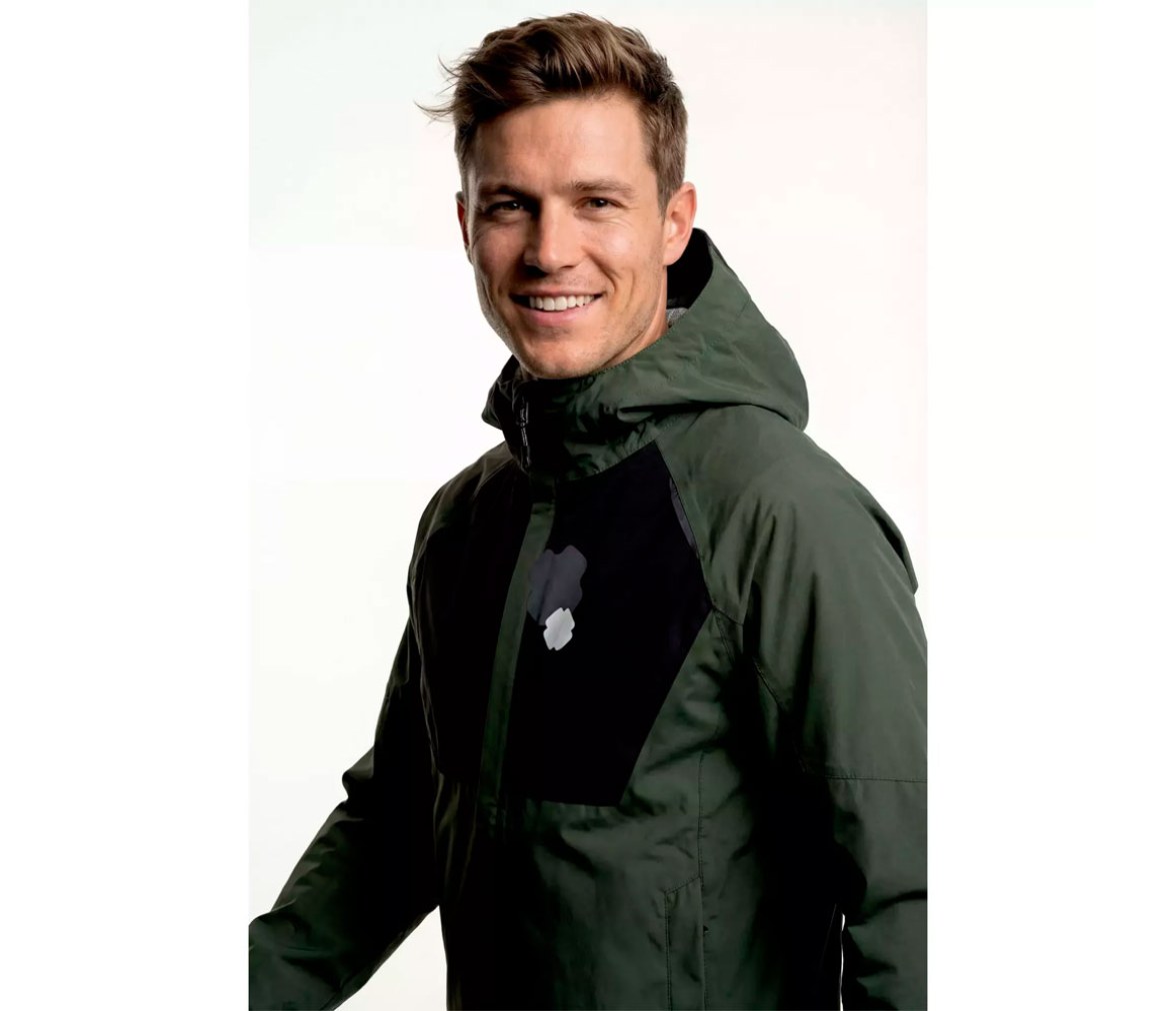 Rub-on Patch Reflective negro/gris