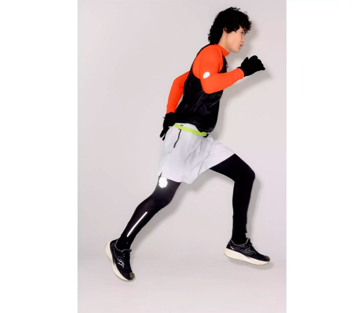 Rub-on Patch Reflective negro/gris
