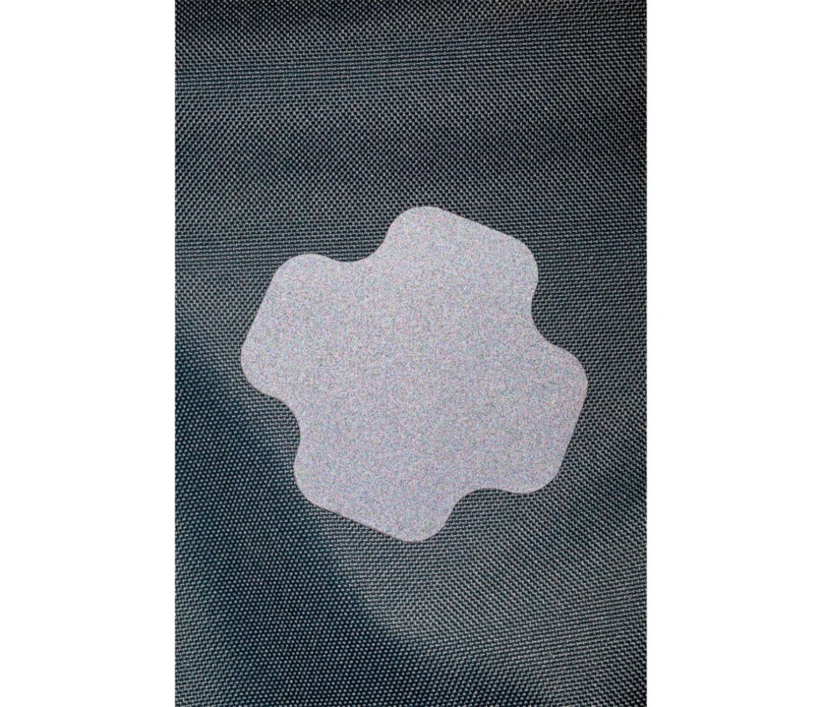 Rub-on Patch Reflective negro/gris