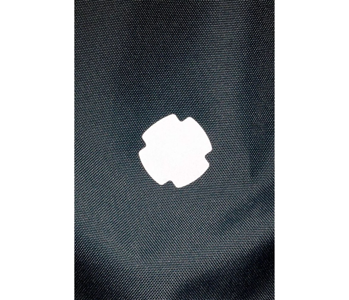 Rub-on Patch Reflective negro/gris