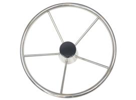 Rueda de Timon Diametro 390mm Inox