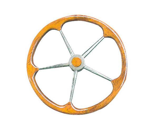 Rueda de Timon Inox Teca