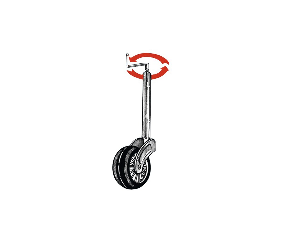 Front wheels for trailers