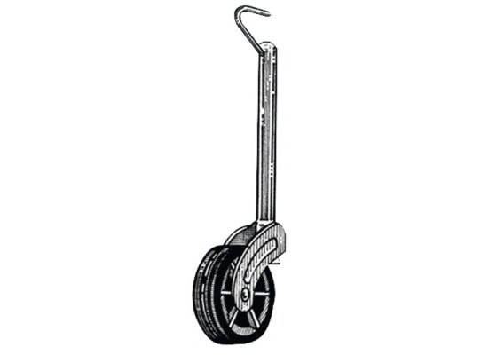 Front wheels for trailers fixed