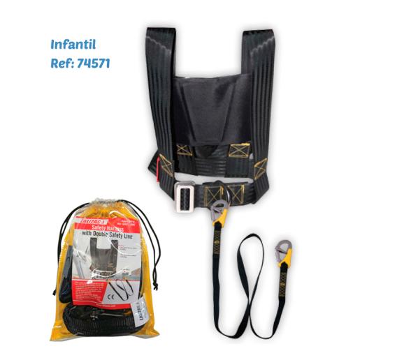 Arnés de Seguridad ISO con Doble Línea de Seguridad ISO