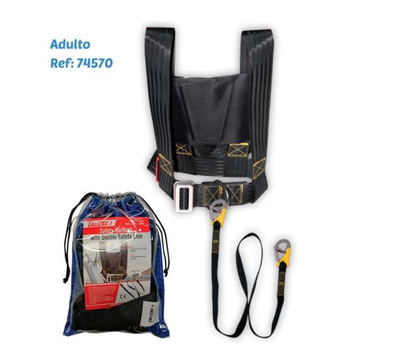 Arnés de Seguridad ISO con Doble Línea de Seguridad ISO