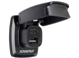 SCANSTRUT Conectores estancos Flip Pro USB-A y USB-C
