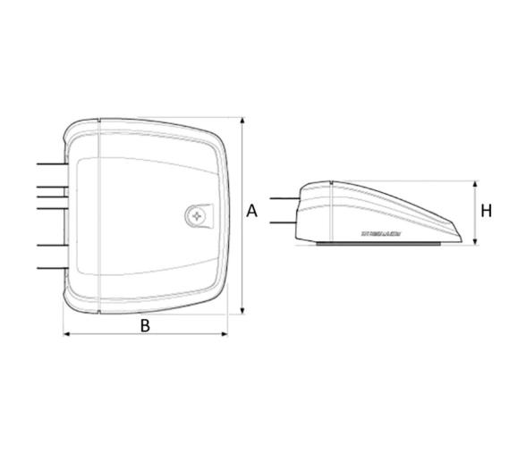 Scanstrut Pasacables Horizontal Negro Multicables