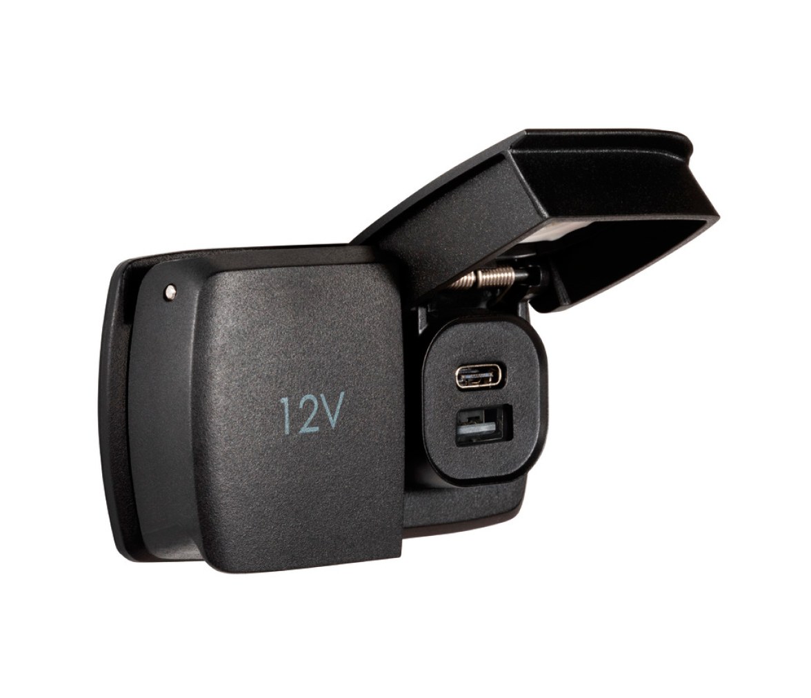 Scanstrut Flip Pro Duo USB-A+USB-C y toma de corriente de 12 V