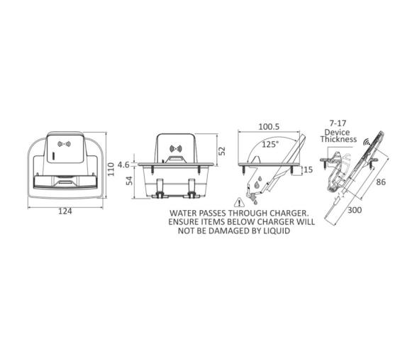 Scanstrut Soporte Magnético Empotrado con Cargador Inalámbrico Aura