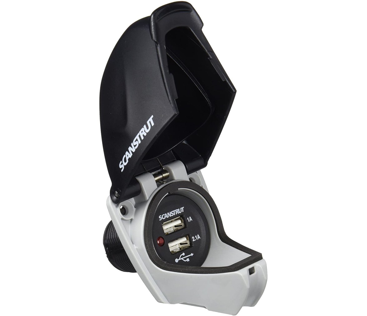 SCANSTRUT Toma doble USB estanca, 12-24VCC