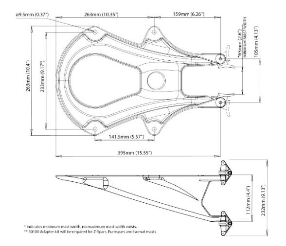 Scantrust Soporte de mástil para Radar 18"