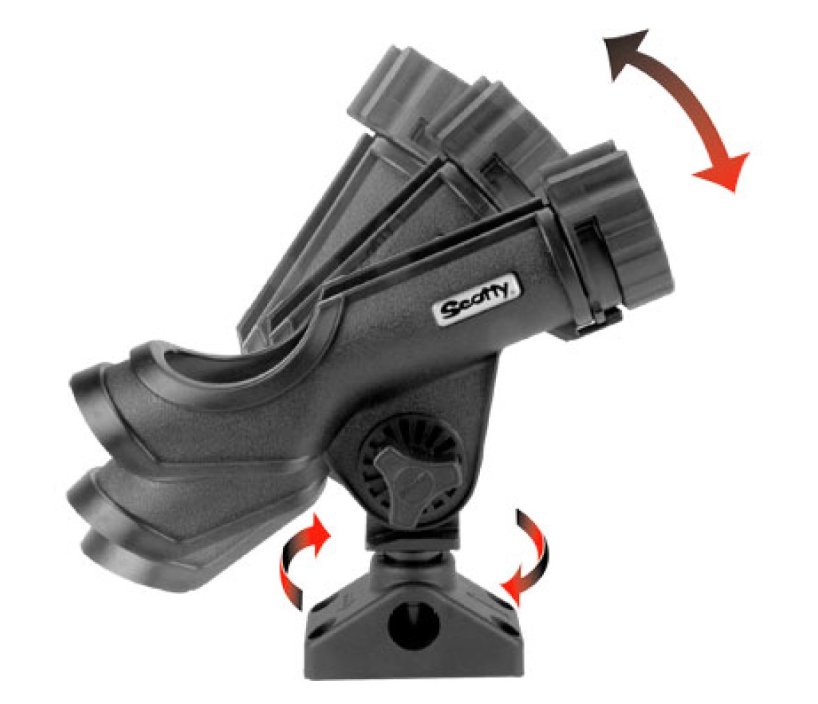 Scotty Portacañas - Cañero Power Lock con Soporte Superficie