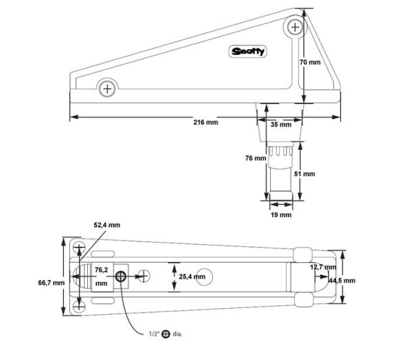 Scotty Soporte de Ancla
