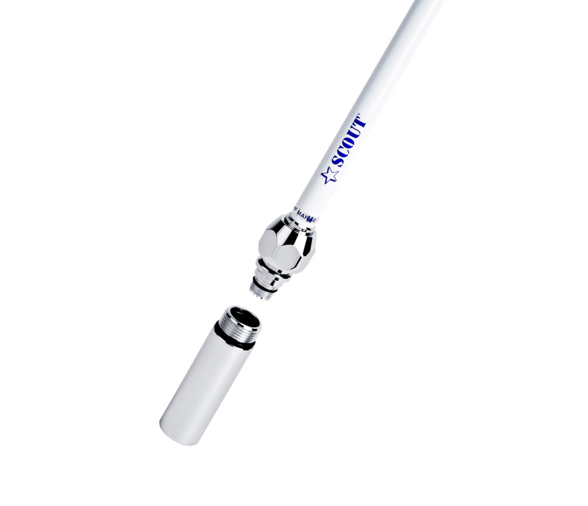 Scout KS-50 AIS Antena de Fibra de Vidrio 3 dB 1,5 m