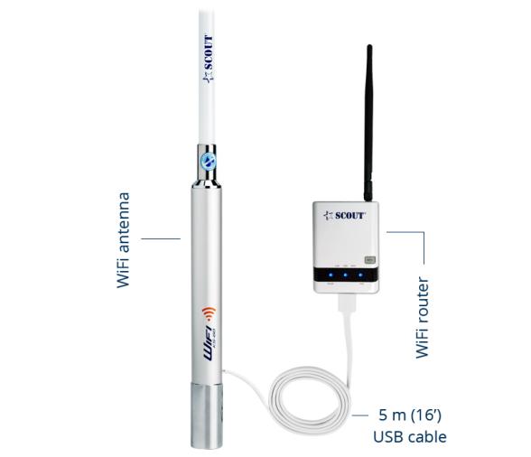Scout Antena USB WiFi 1,1 m KS-60 2.0