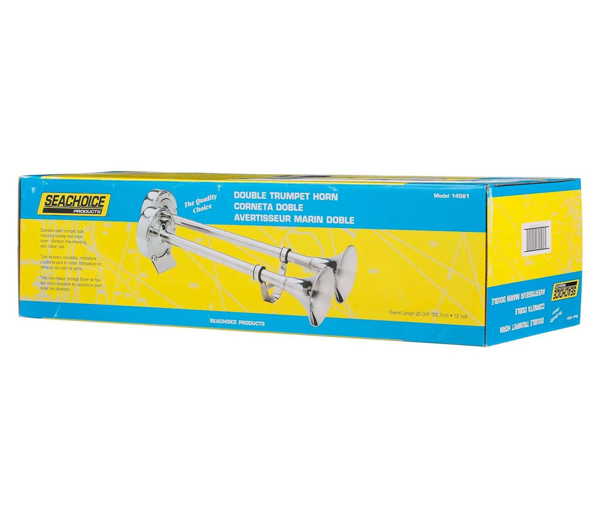 Seachoice Bocina Tubo Inox Doble