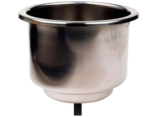 Seachoice Stainless steel cupholders recessed drain