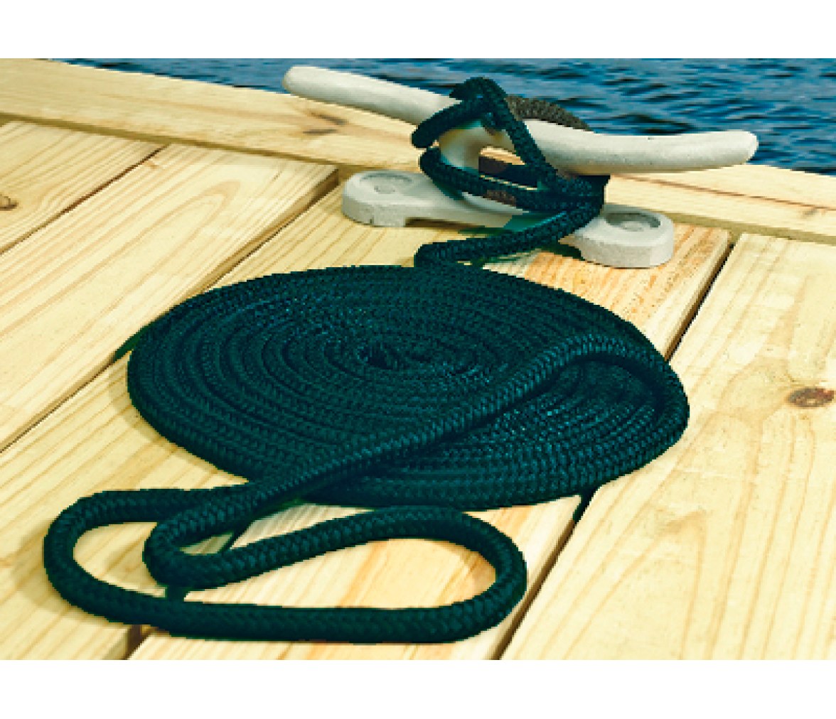 Seachoice Cabo Amarre Nylon Doble Trenzado Azul 13 mm