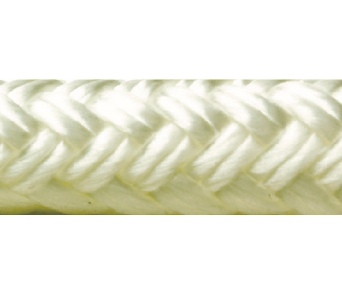 Seachoice Rope Mooring of Double Braided Nylon White 9.5 mm