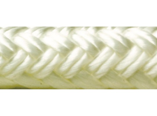 Seachoice Cabo Amarre Nylon Doble Trenzado Blanco 9.5 mm