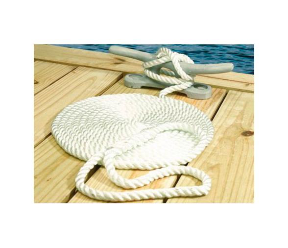 Seachoice Cabo Amarre Nylon Triple Trenzado Blanco 16 mm