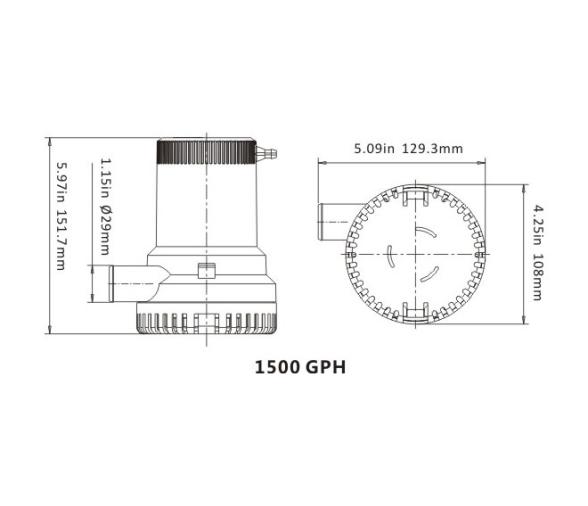 Bomba de Achique Sumergible 1500