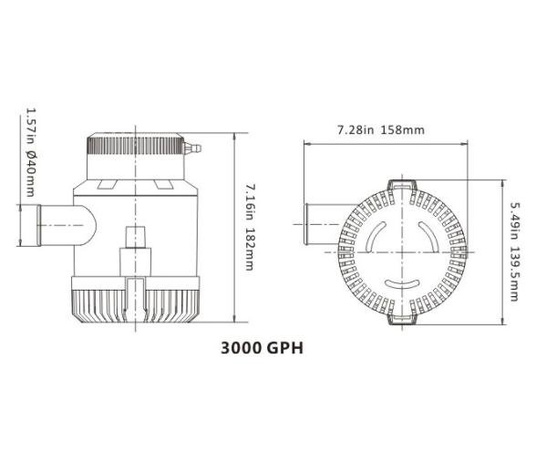 Bomba de Achique Sumergible 3000