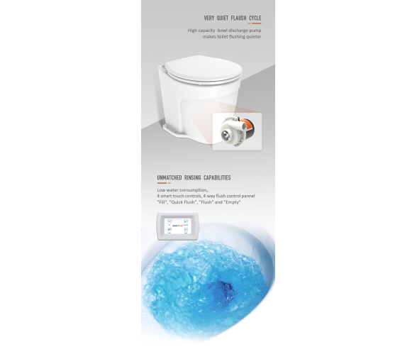 Seaflo Bomba de descarga eléctrica para Inodoros Deluxe Flush