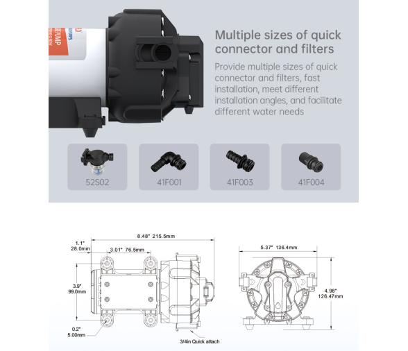 Seaflo Bomba Presión Inteligente Velocidad Variable 13,2 LPM