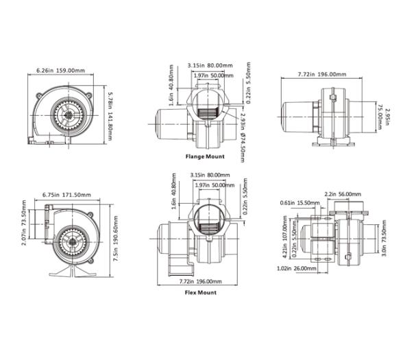 Seaflo Extractor de gas para sentina 220 m3-hora