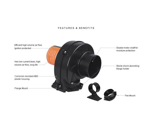 Seaflo Extractor de gas para sentina 220 m3-hora