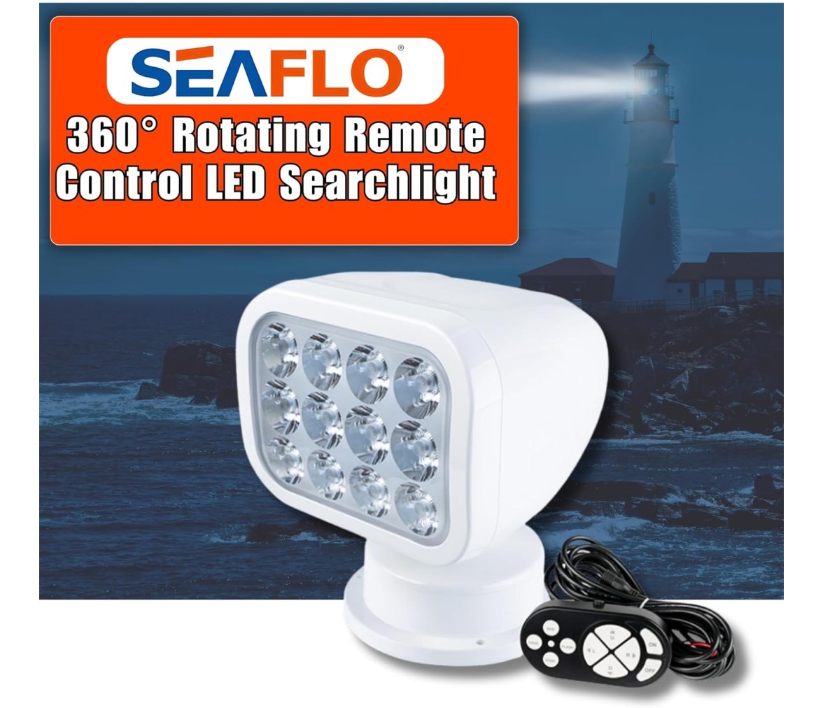 Seaflo Foco LED con control remoto sin cable 2700LM