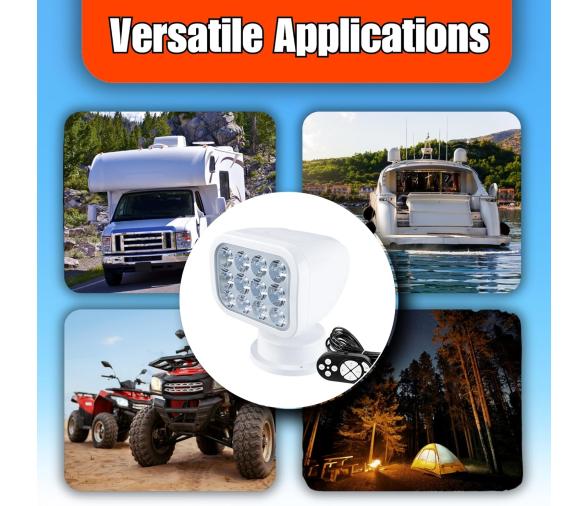 Seaflo Foco LED con control remoto sin cable 2700LM