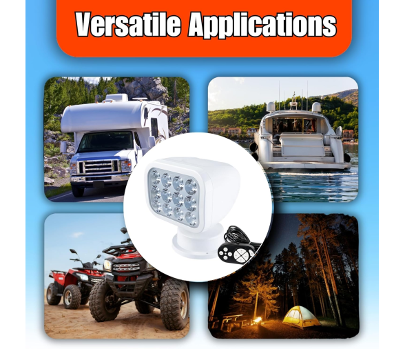 Seaflo Foco LED con control remoto sin cable 2700LM